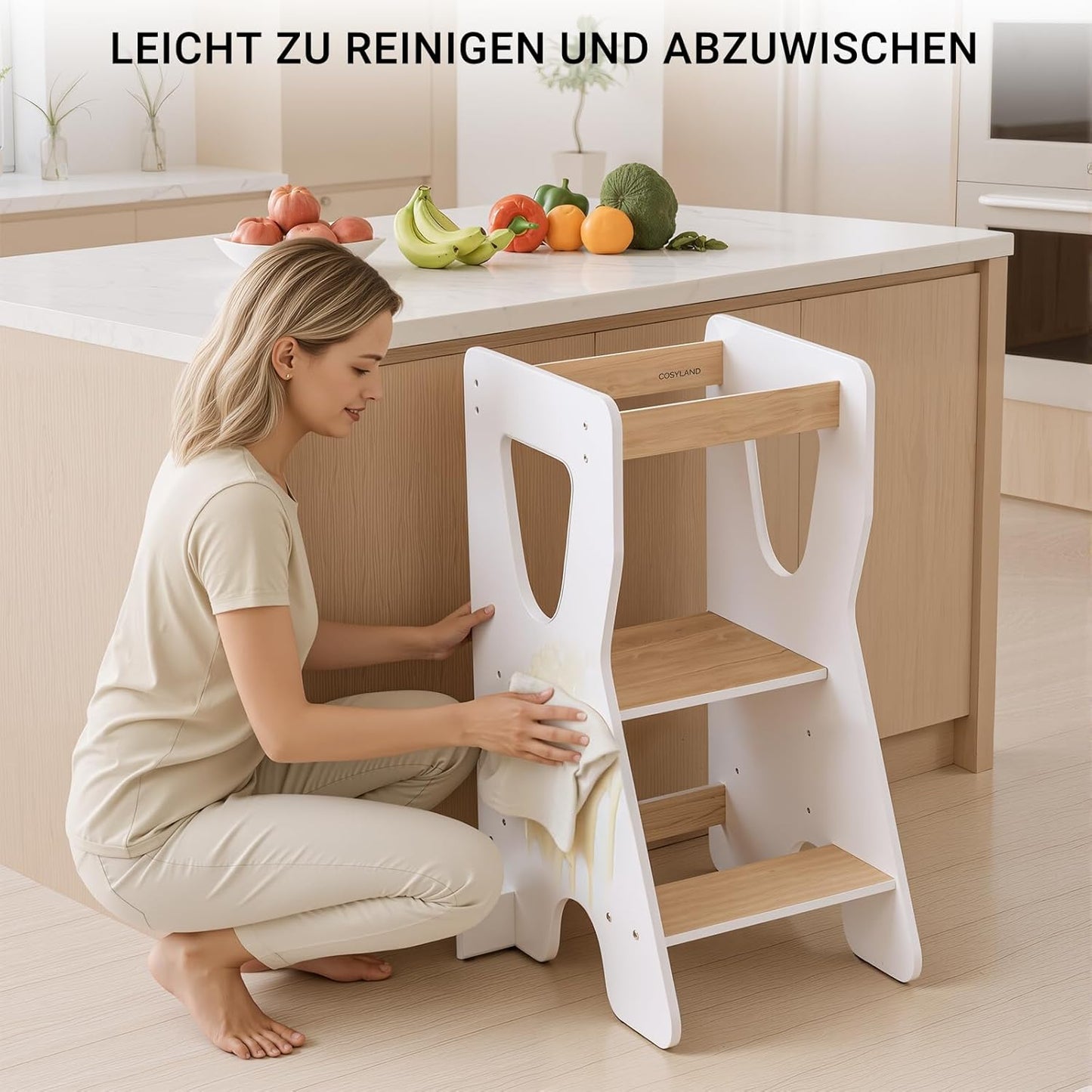 Height-adjustable Learning Tower for ages 1 and up