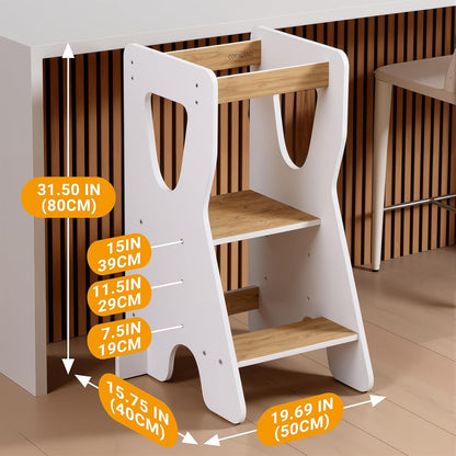 Height-adjustable Learning Tower for ages 1 and up