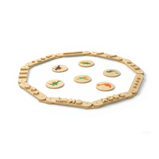 15 PCS Toddler Wooden Balance Beams and Stepping Stones